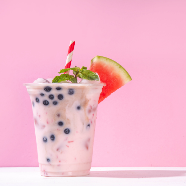 Watermelon Boba Tea